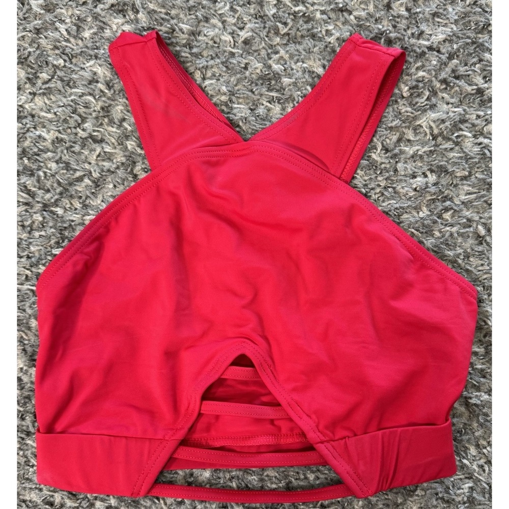 Balera Red‎ Halter Dance Top Adult Small SA Performance Costume Crop Festival